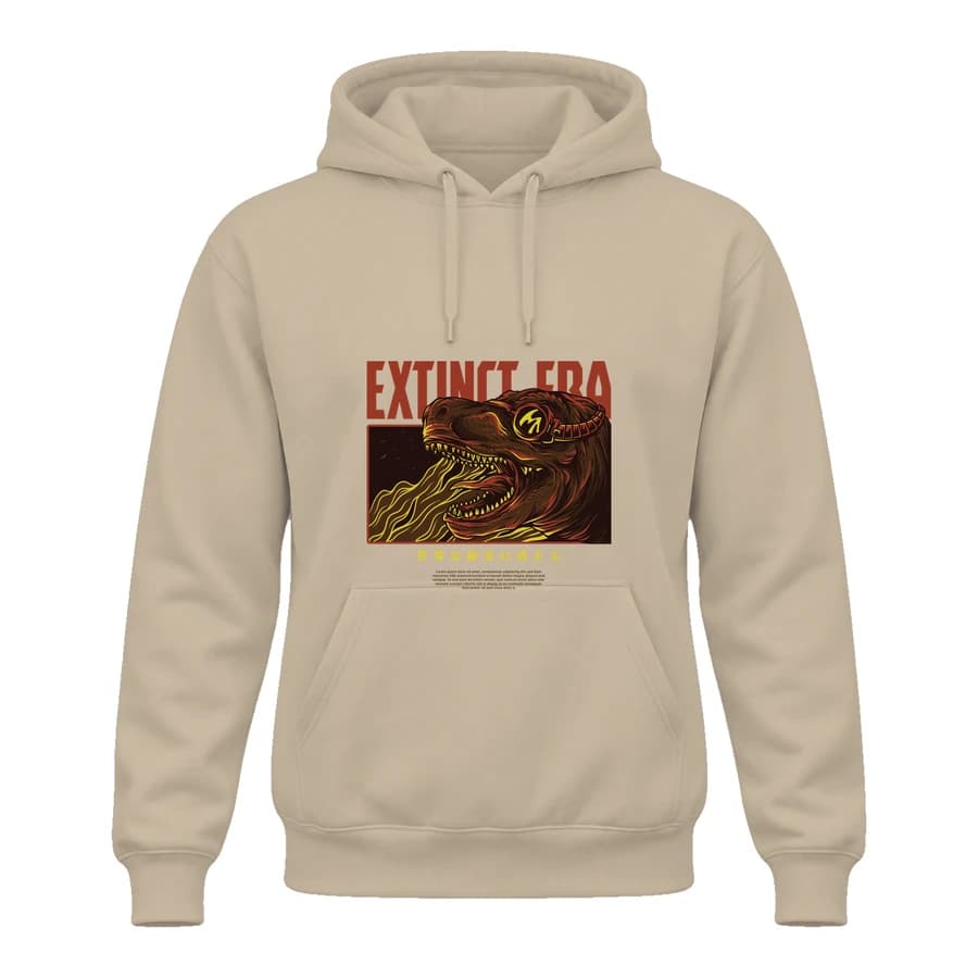 Hoodie — Extinct era — Devant — Beige
